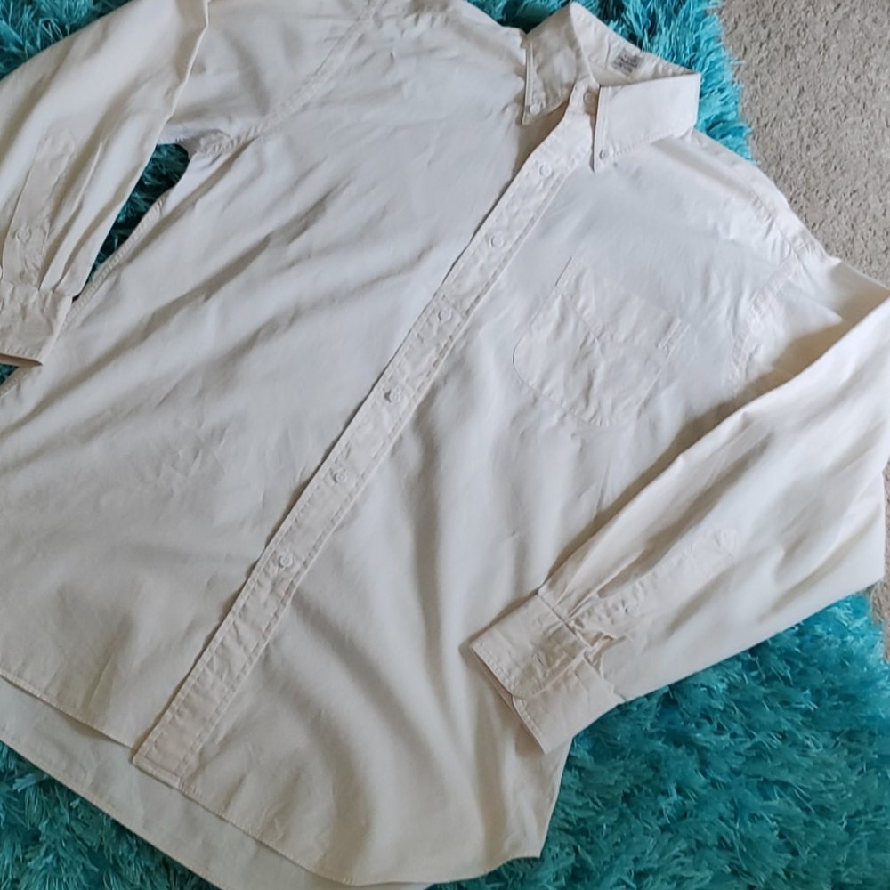 Gitman vintage off white oxford button 15.5/33